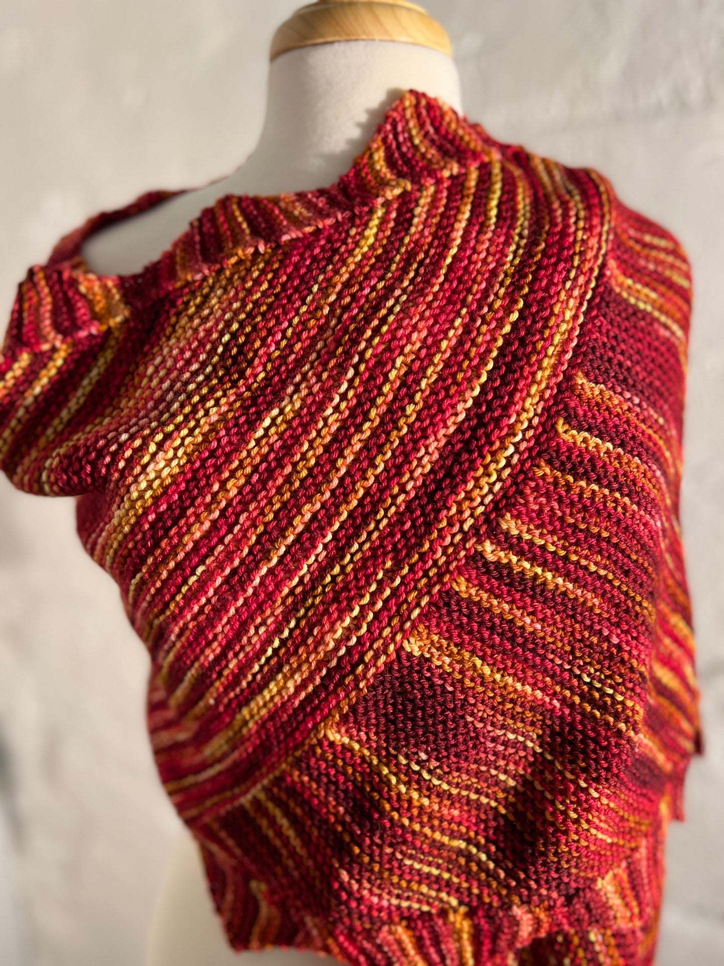 Fiery Zig Zag Shawl